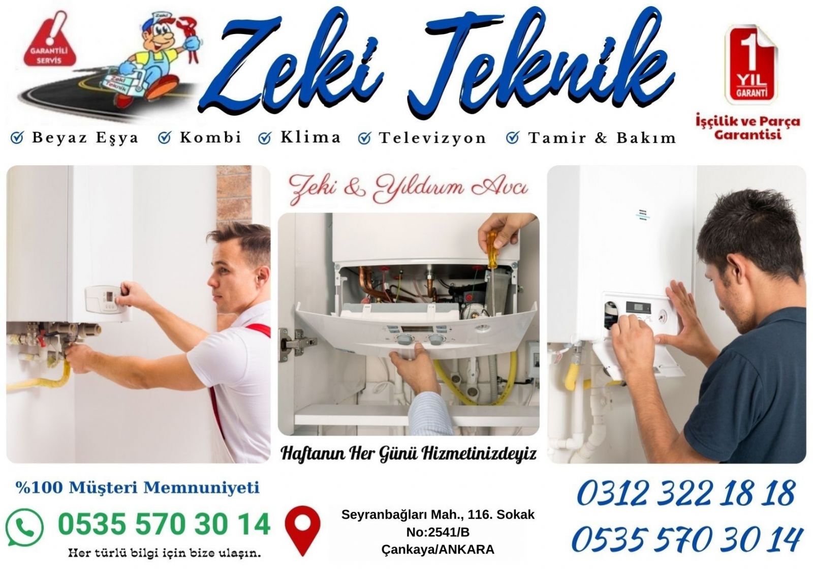 Seyranbağları Kombi Servisi